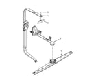 Whirlpool 7WDF530PAYM5 upper wash and rinse parts diagram