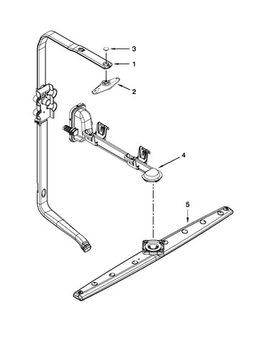 Upper wash and rinse parts