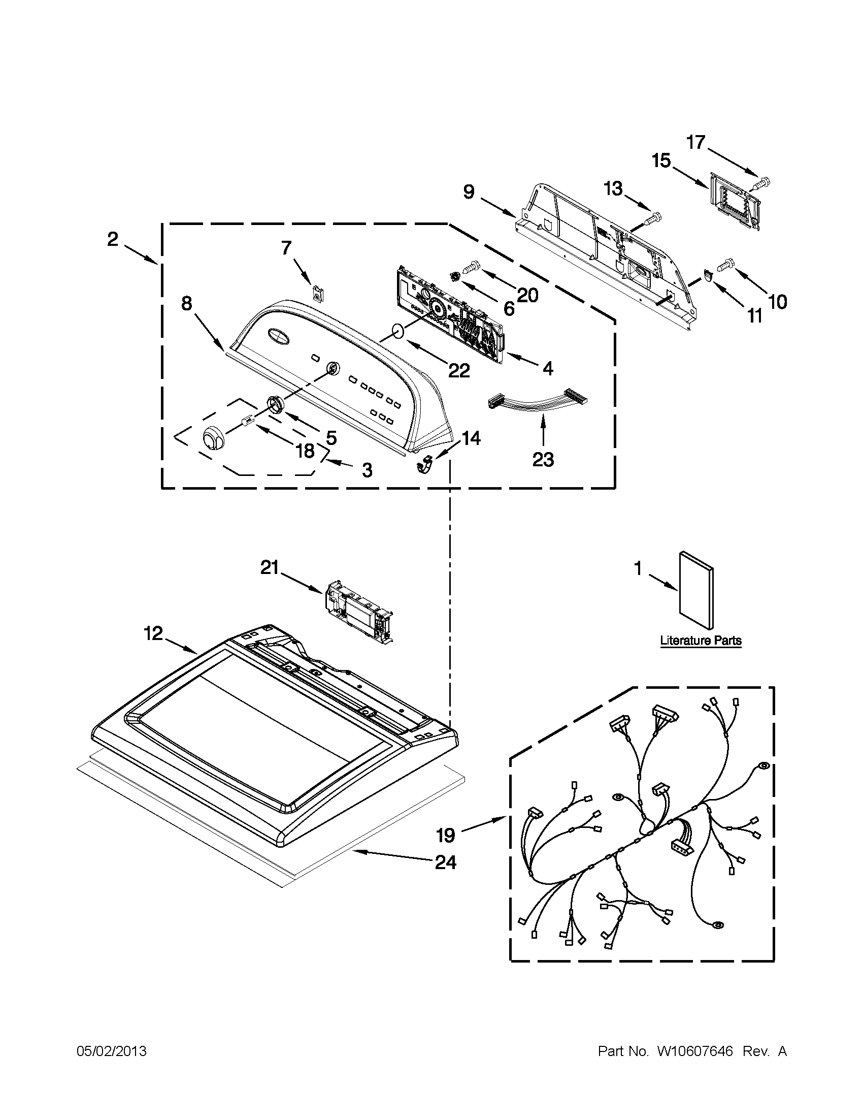 TOP AND CONSOLE PARTS