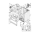 Whirlpool YWED5700XW1 cabinet parts diagram