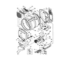 Whirlpool YWED5700XW1 bulkhead parts diagram