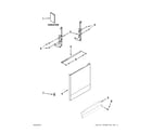Whirlpool WDF111PABW1 door and panel parts diagram