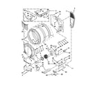 Whirlpool YWED70HEBW0 bulkhead parts diagram