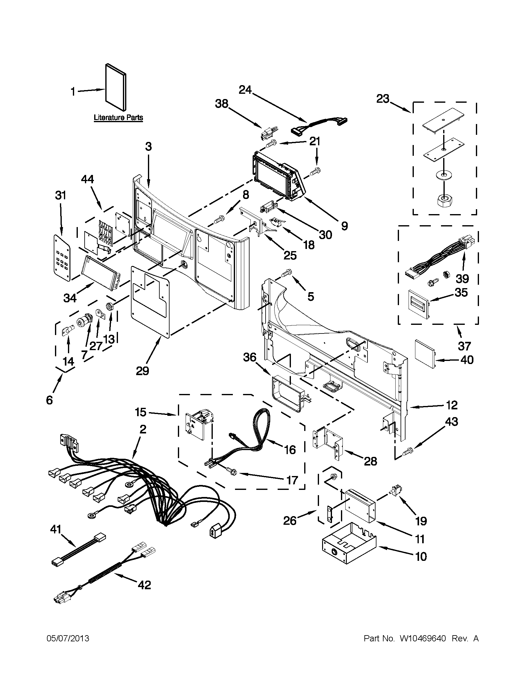 Control panel parts