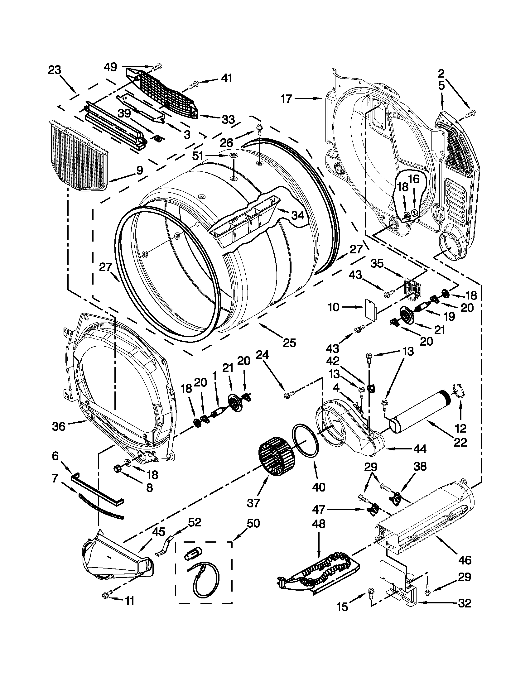 Bulkhead and blower parts
