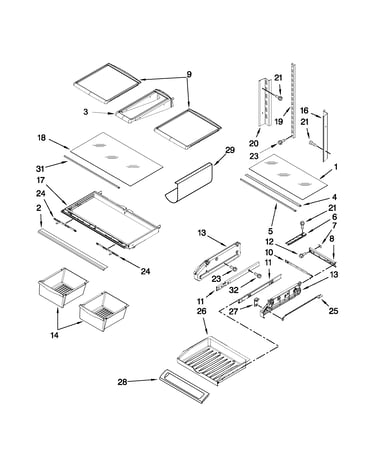 Shelf parts