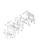 Oven door parts