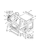 Upper cabinet and front panel parts