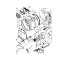 Maytag MLE24PDAZW2 upper and lower bulkhead parts diagram