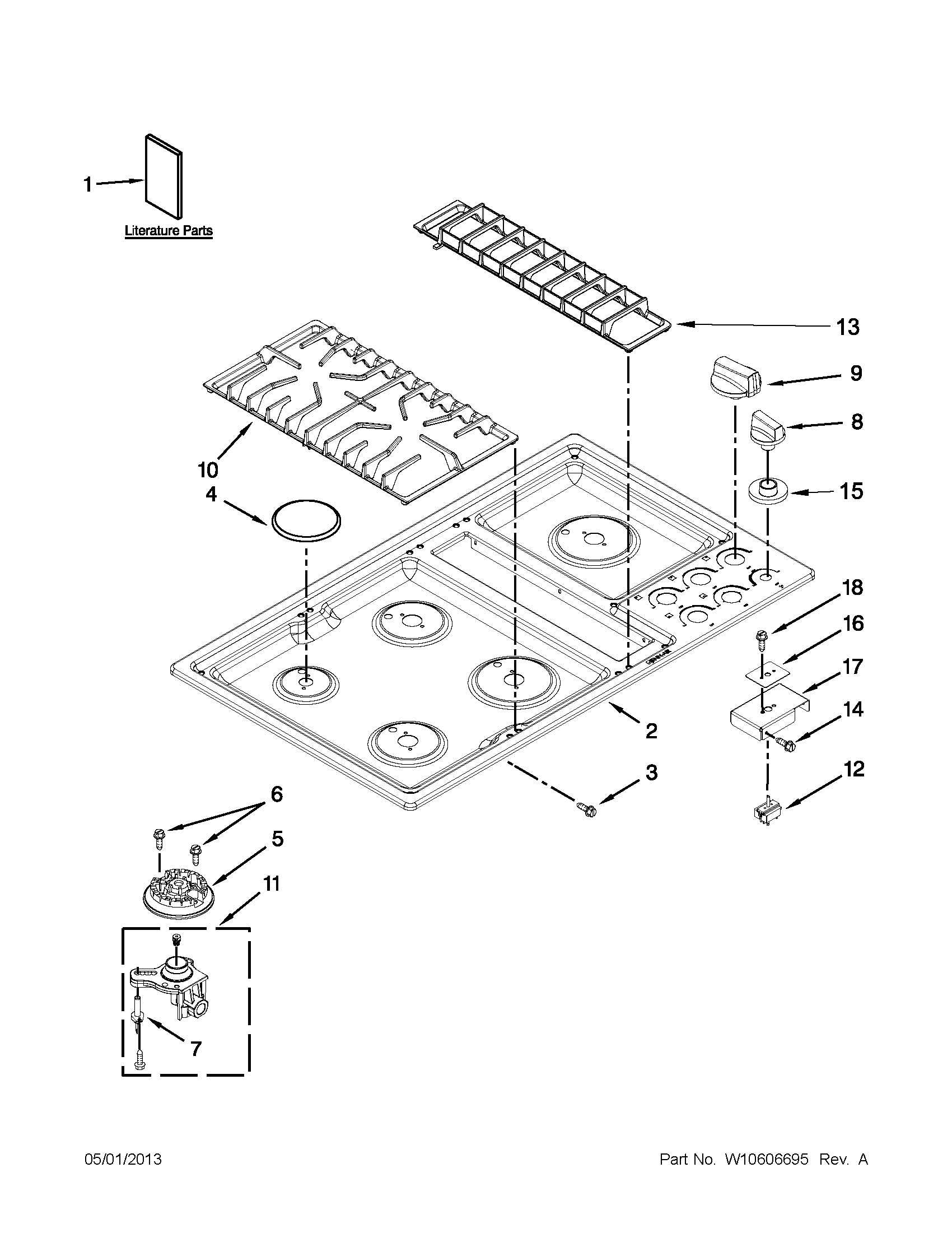 COOKTOP PARTS