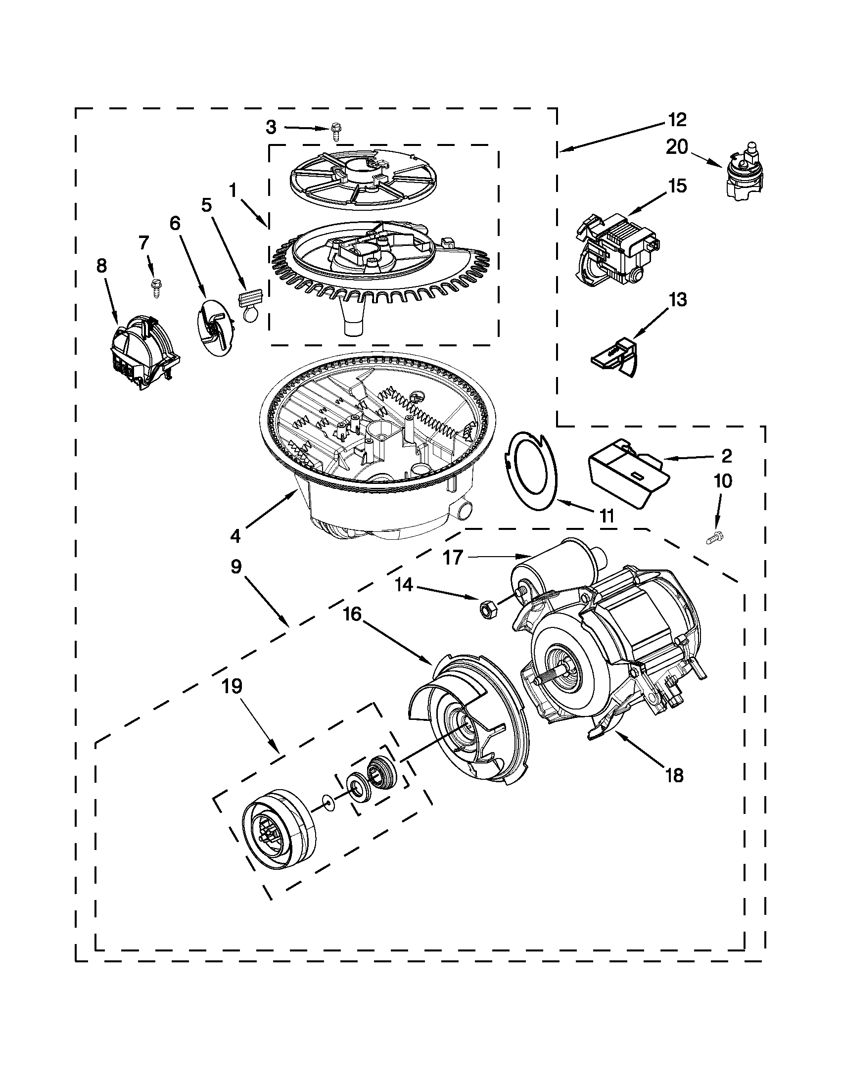 Pump and motor parts
