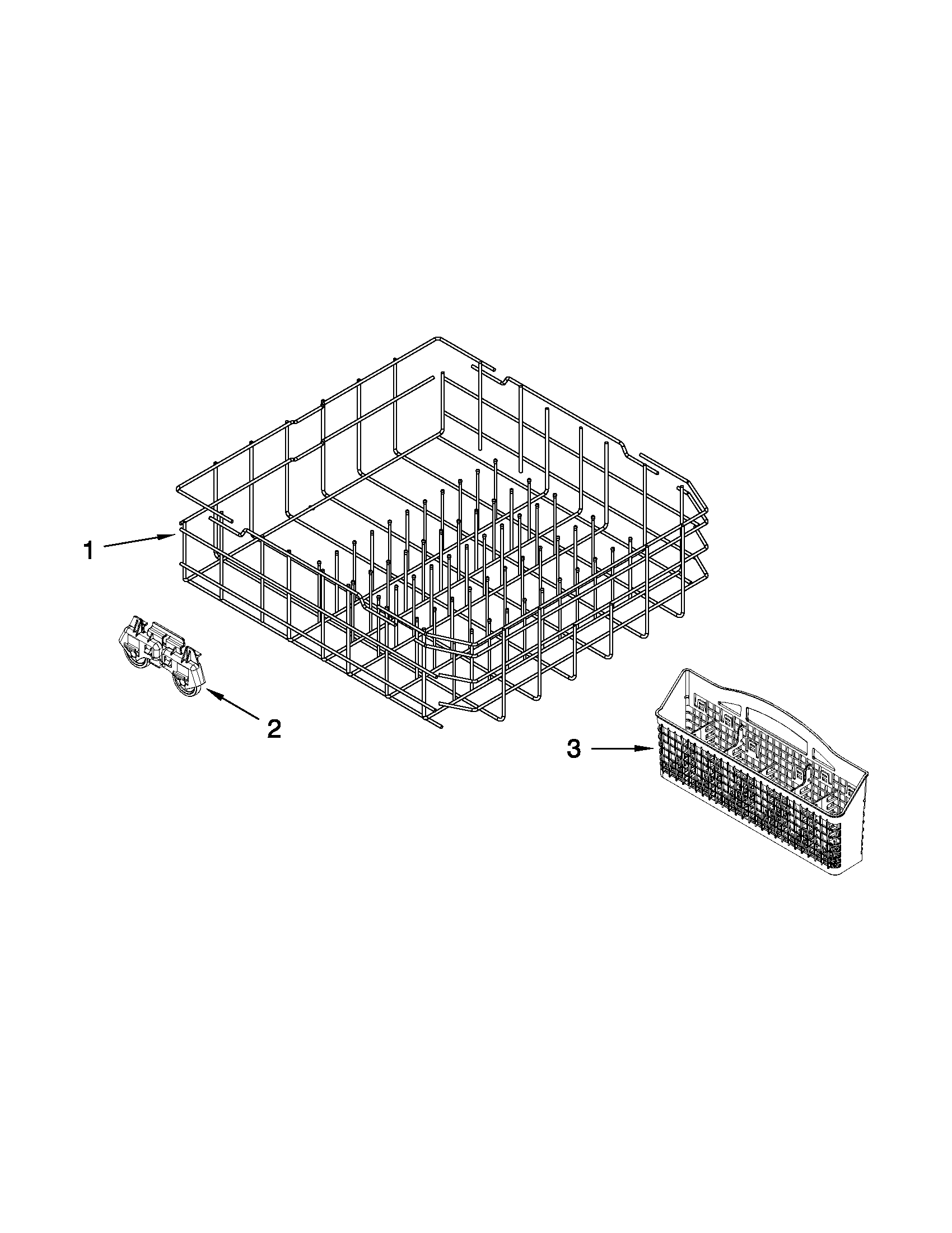 Lower rack parts