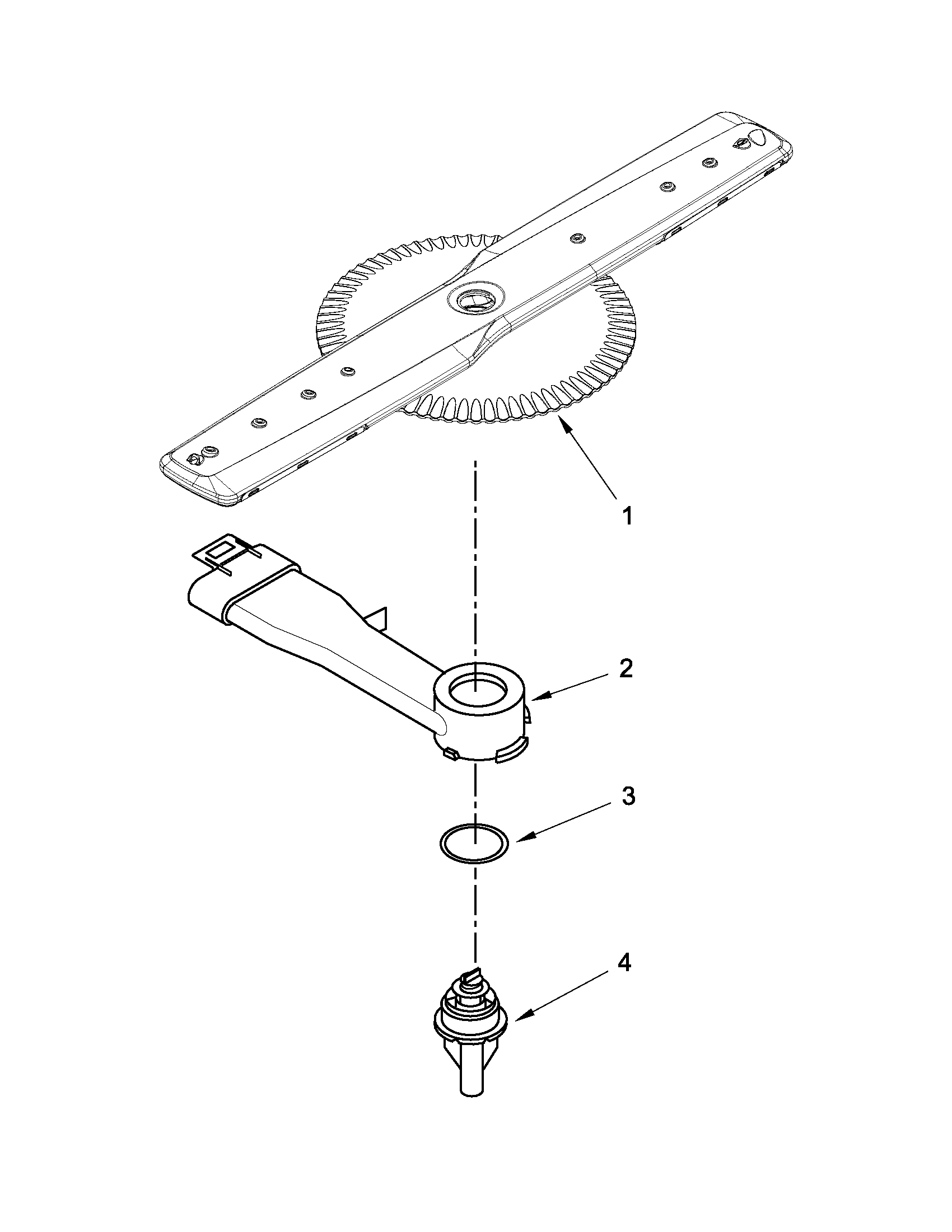 Lower washarm parts