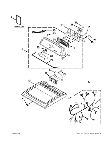 Top and console parts