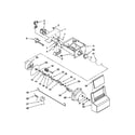 Amana ASD2575BRS01 motor and ice container parts diagram