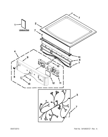 Top and console parts