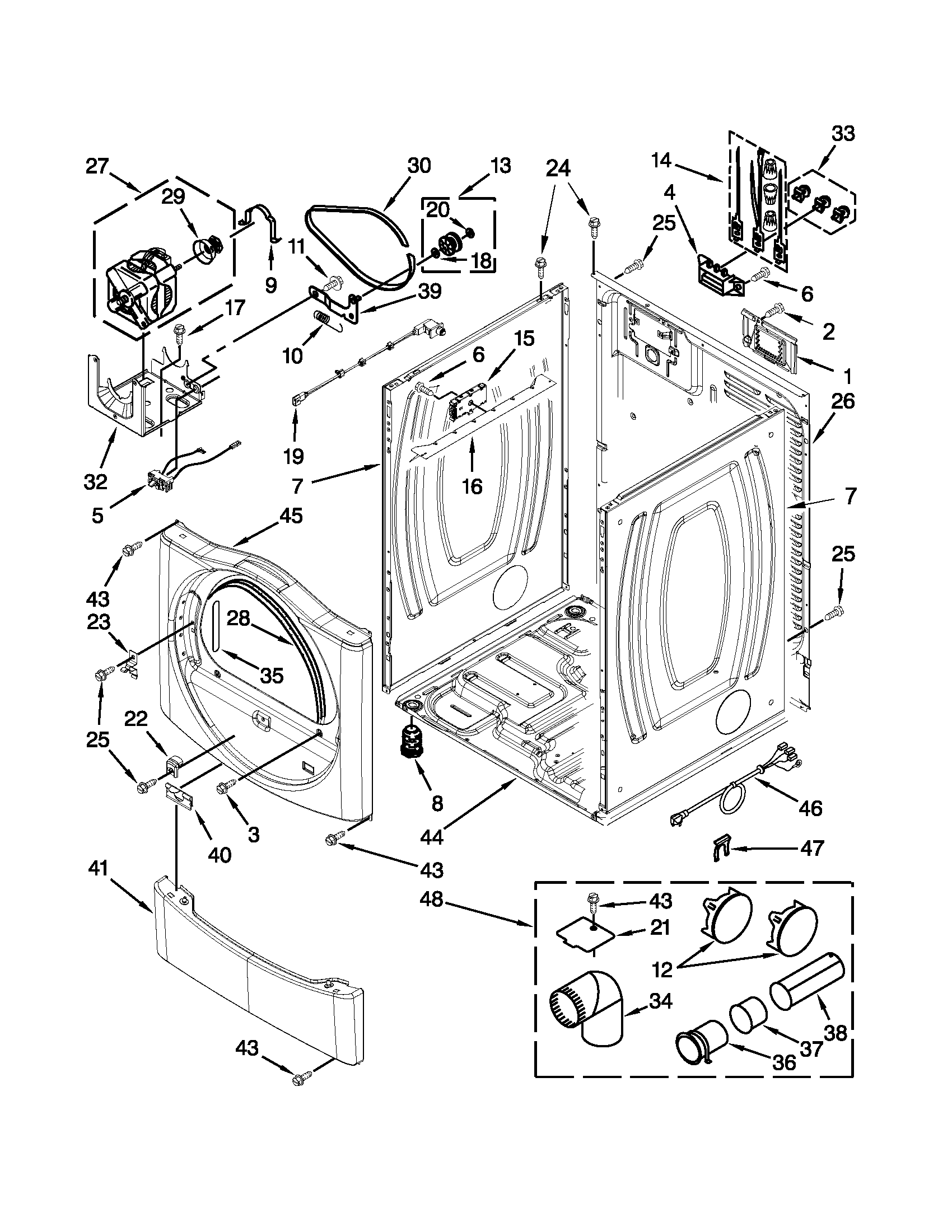 Cabinet parts