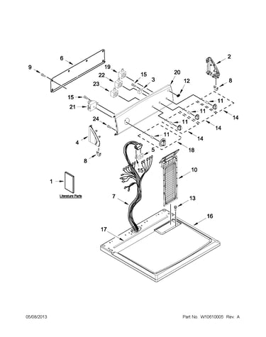 Top and console parts