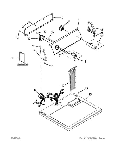 Top and console parts