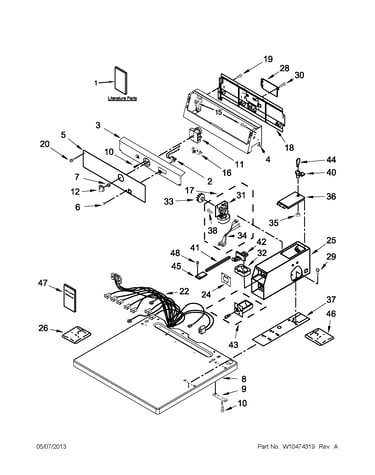 Top and console parts