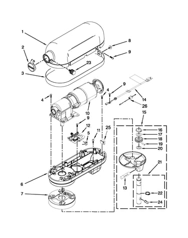 Case, gearing and planetary unit