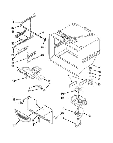 Freezer liner parts