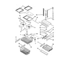 KitchenAid 5KRFX9000M00 shelf parts diagram