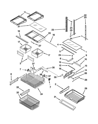 Shelf parts