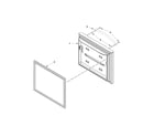 KitchenAid 5KRFX9000M00 freezer door parts diagram
