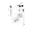 Whirlpool WDF310PLAD3 pump, washarm and motor parts diagram