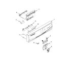 Whirlpool WDP350PAAB2 control panel and latch parts diagram