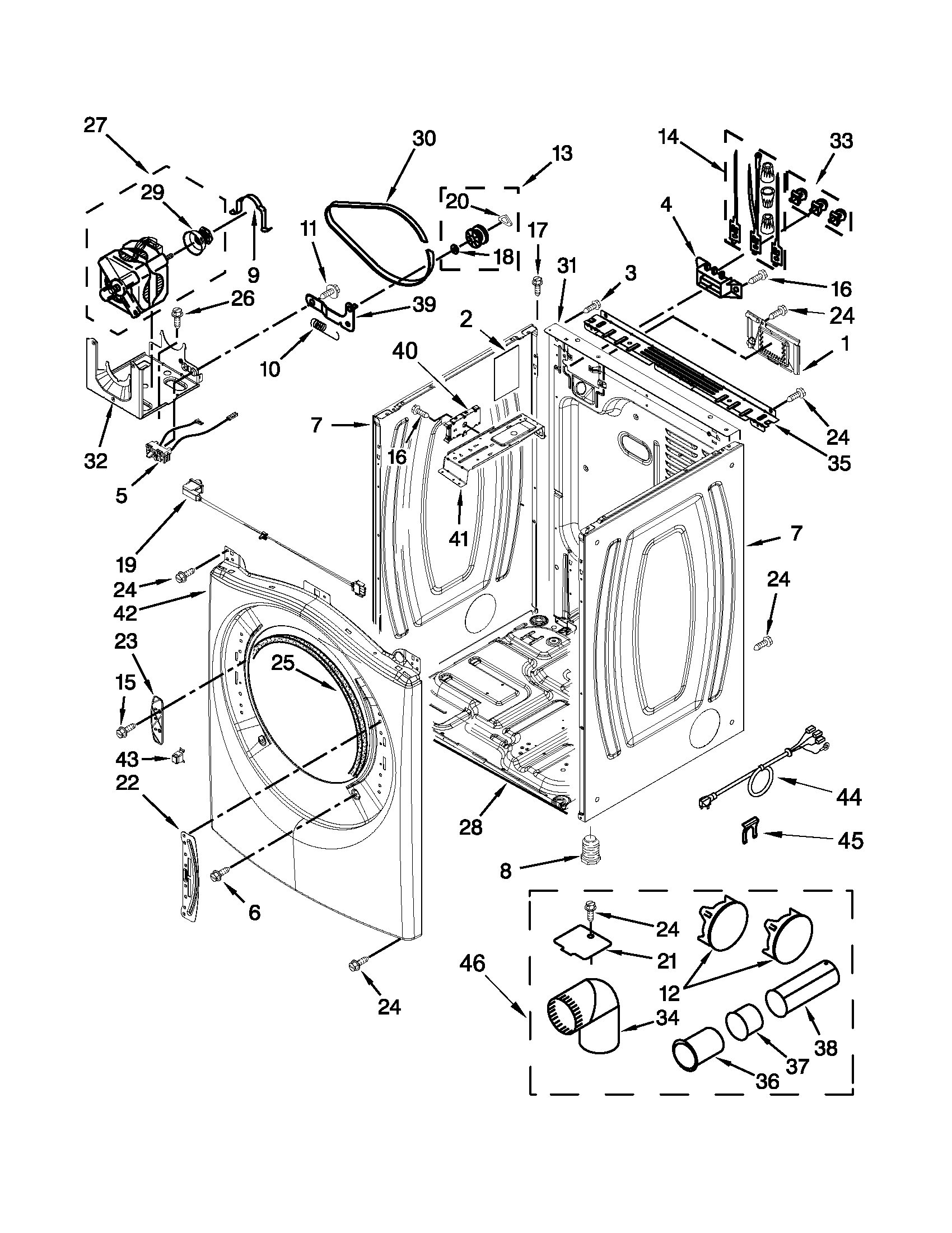 Cabinet parts