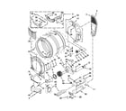 Whirlpool YWED80HEBC0 bulkhead parts diagram