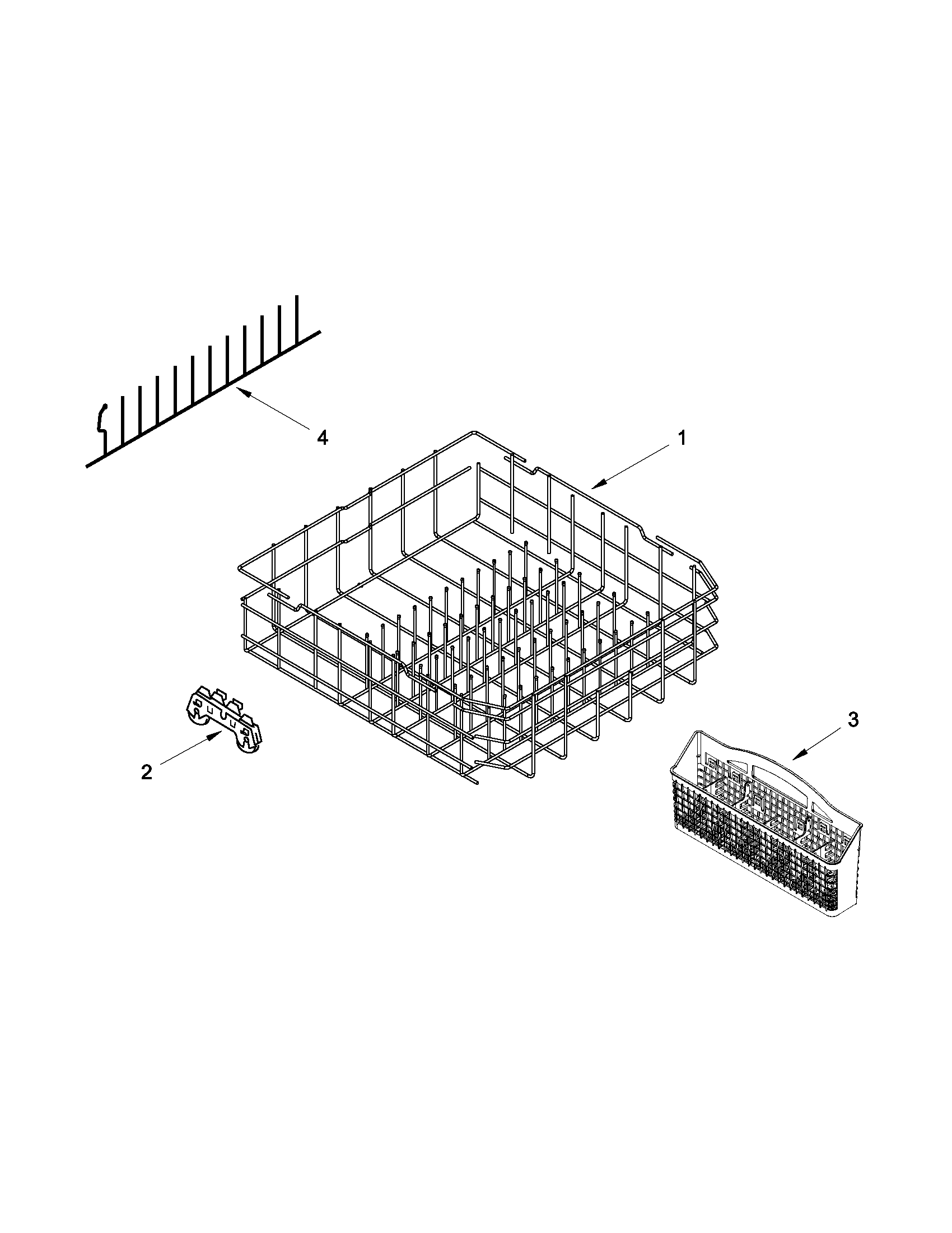Lower rack parts