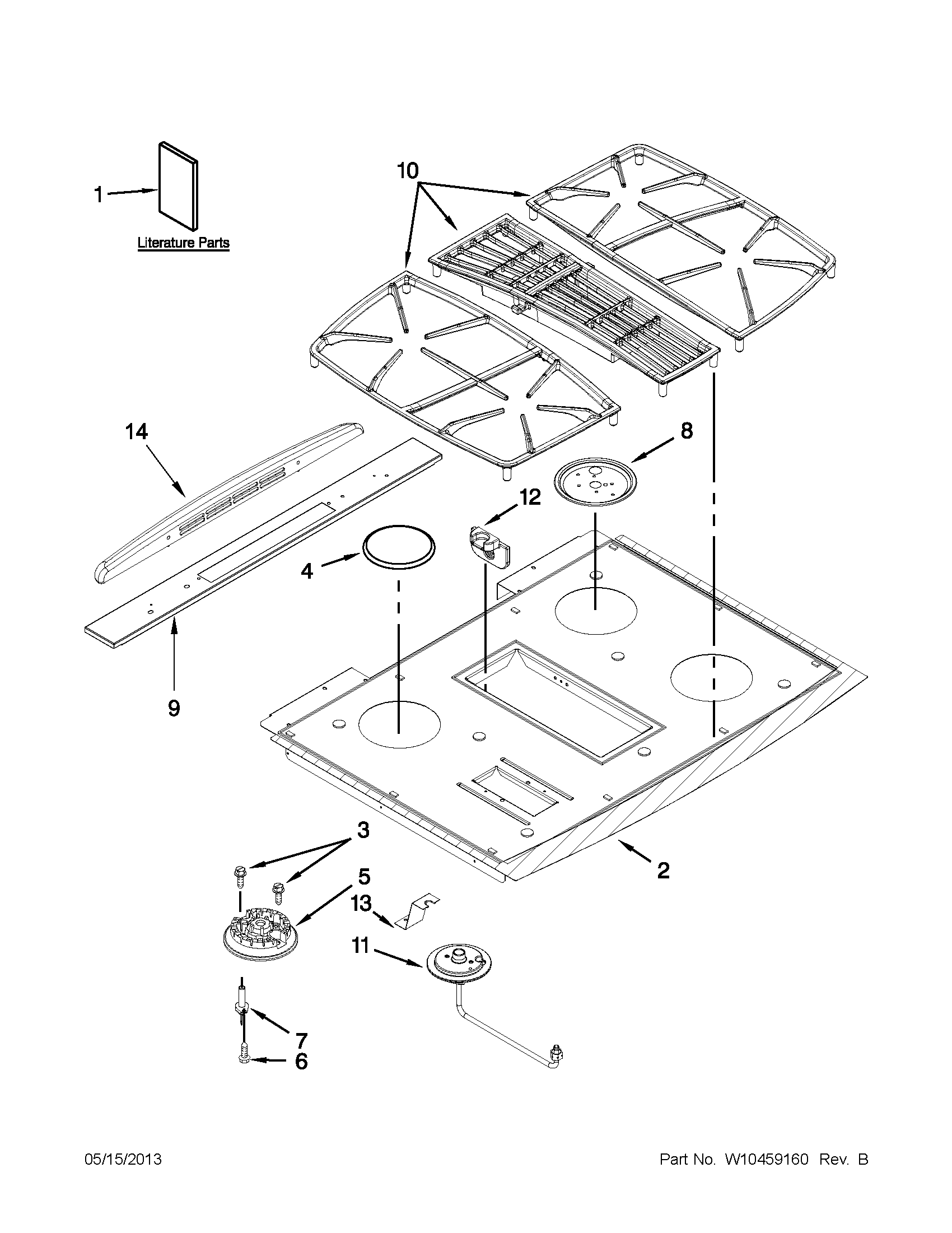 Cooktop parts