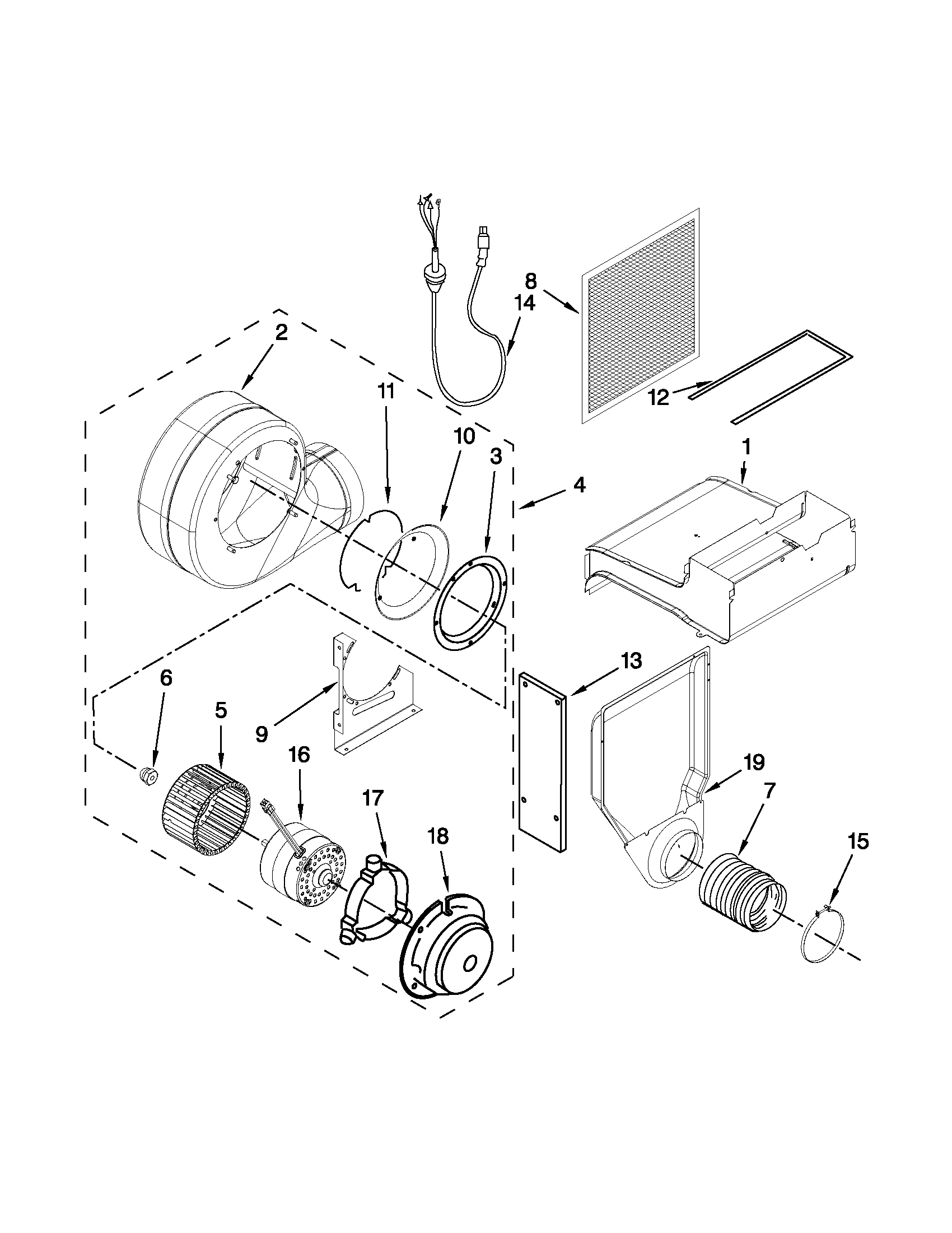 Blower unit parts