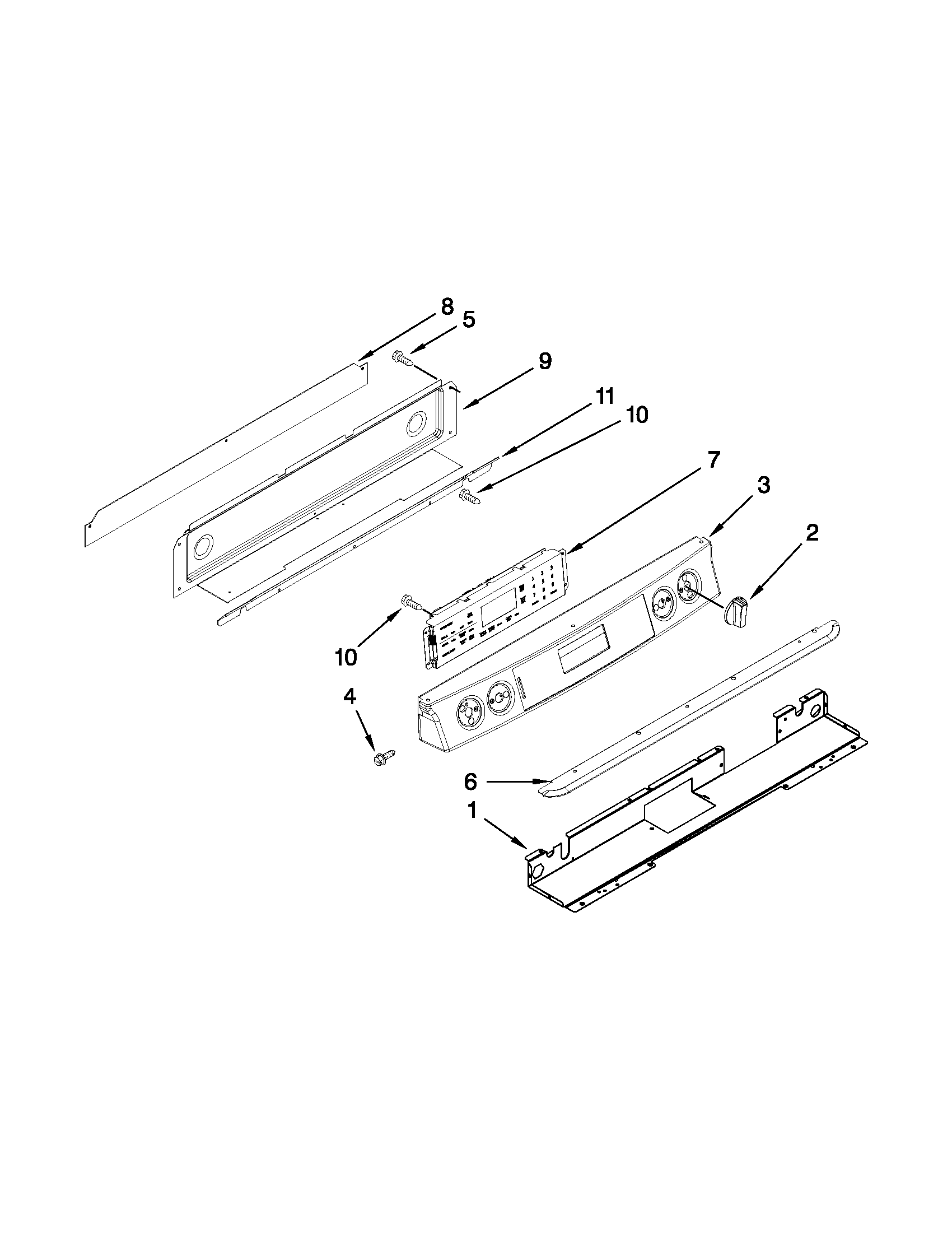 Control panel parts