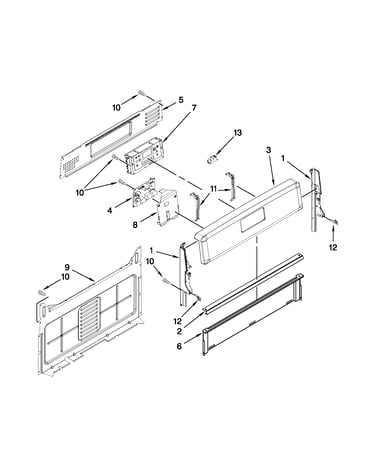 Control panel parts