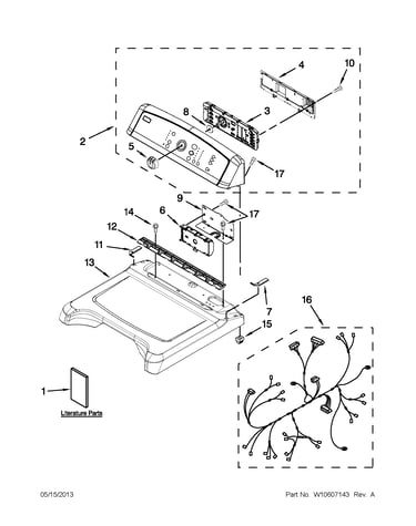 Top and console parts