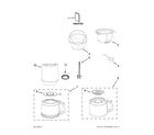 KitchenAid KCM1402QG0 carafe and filter parts diagram