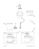 Carafe and filter parts