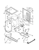 Dryer cabinet and motor parts