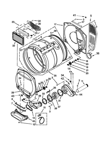 Dryer bulkhead parts
