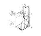 Whirlpool WGT3300XQ2 dryer support and washer harness parts diagram