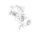 Whirlpool WFW80HEBC1 tub and basket parts diagram