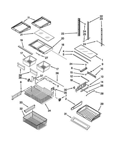 Shelf parts