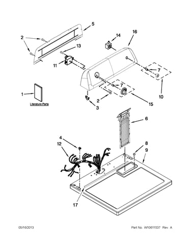 Top and console parts