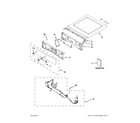 Whirlpool WED94HEAC1 top and console parts diagram