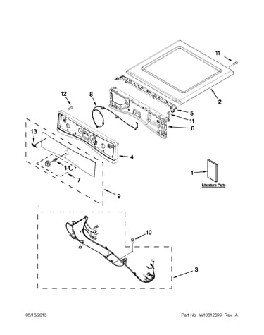 Top and console parts