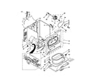 Whirlpool 7MWGD1600BM1 cabinet parts diagram